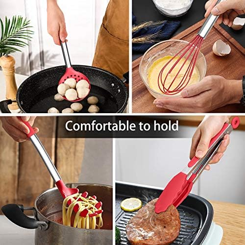LIANYU 15-Piece Cooking Utensils Set with Holder
