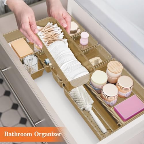 SpaceHacks 25 PCS Plastic Drawer Organizer, 4-Size