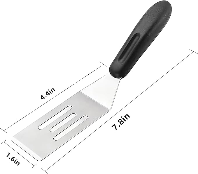 2-Pieces Small Metal Spatula Set, Mini Metal Spatulas - Image 3