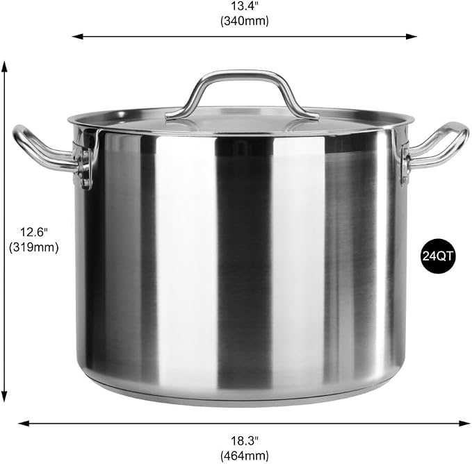 New Star Foodservice 24 Qt Stainless Steel Stock Pot - Image 2