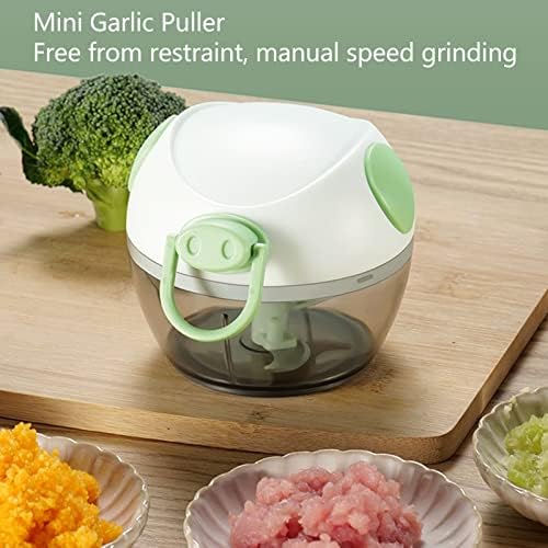 Manual Food Processor Vegetable Chopper, Multifunctional Mini Garlic