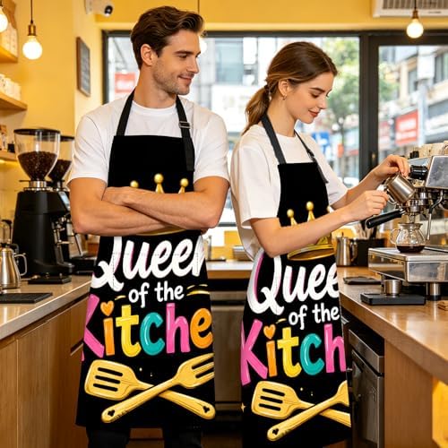 Kitchen Apron Polyester Adjustable Wearable for women&men Baking