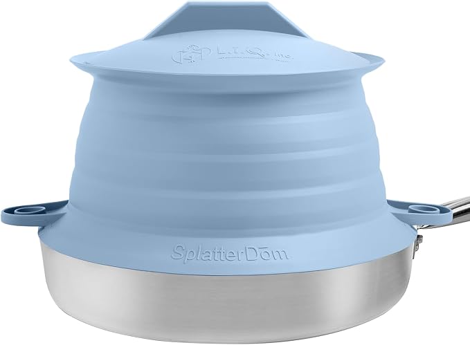 L.I.Q Silicone Splatter Guard – Fits 8 and 10 Inch Pots – Microwave Safe and by LIQInc
