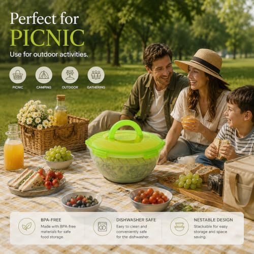 Neoflam 8-Piece Mixing Bowl Set with Lids, Airtight, Stackable
