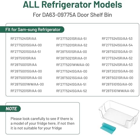DA63-09775A Fridge Right Door Shelf Bin for RF28T5001SR RF28T5021SR