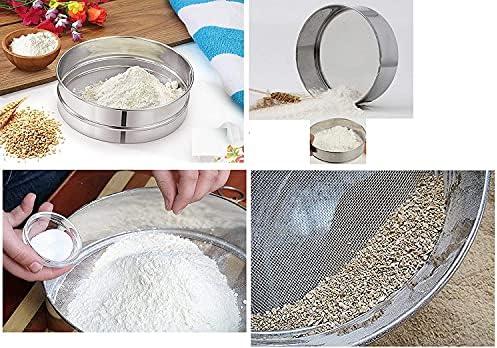 4 In 1 Stainless Steel Interchangeable Sieve Set of 5 Flour Spices