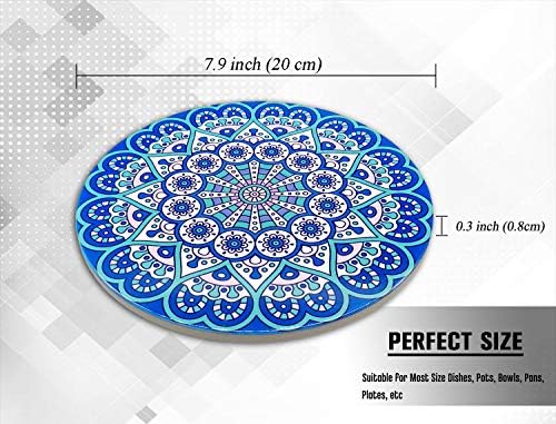 Ceramic Trivet for Hot Pots Pans Dishes, Heat Resistant, Set of 2