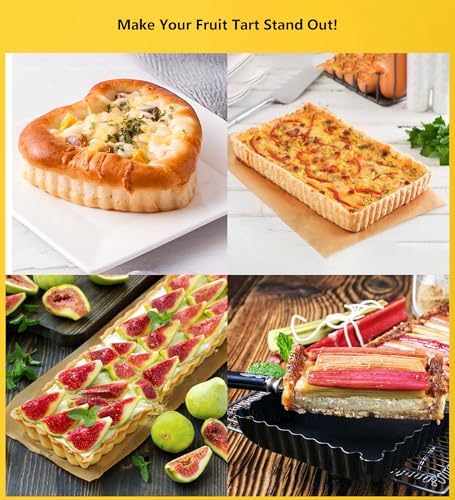 Special Shapes Fruit Tart Pan with Removable Loose Bottom Non-stick