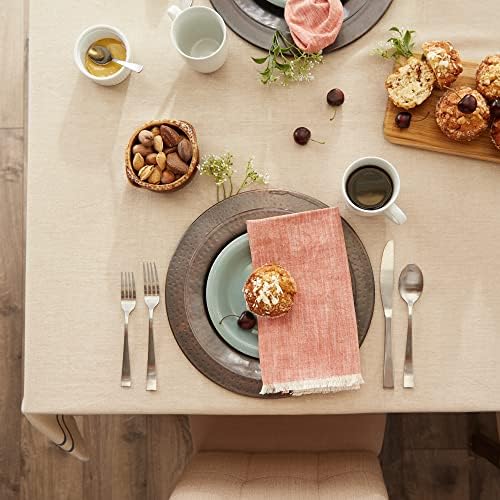 DII French Stripe Dining Table Collection Farmhouse Style Tablecloth