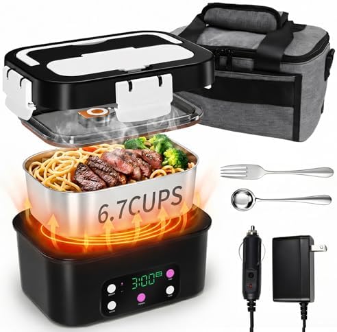 Gorgeous Cordless Electric Lunch Box, 6.7 Cups, 15600mAh