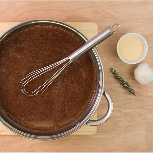 Mrs. Anderson’s Baking Flat Roux Whisk, Stainless Steel