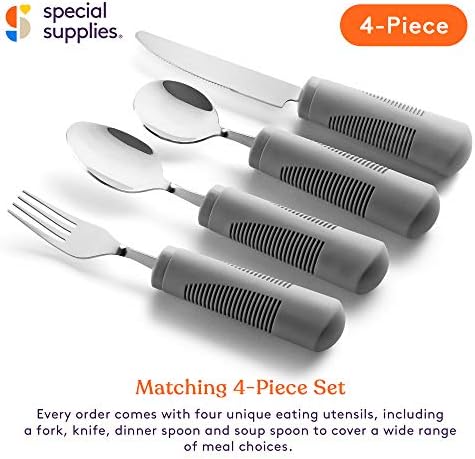 Special Supplies Adaptive Utensils (4-Piece Kitchen Set) Weighted
