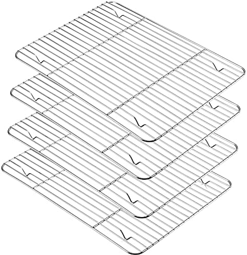P&P CHEF 4 Pcs Baking Wire Rack for Cooling, 15.3 Inch