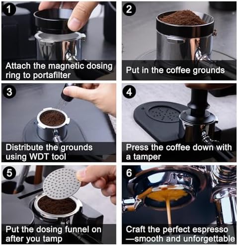 Espresso Accessories Kit 51mm, Espresso Tamper, WDT Tool, Espresso