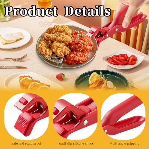 4PCS Hot Plate Grippers with Silicone Sleeves
