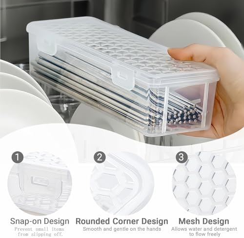Dishwasher Basket for Small Items, Dishwasher Silverware Holder for