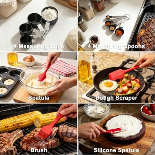 7-Speed Electric Hand Mixer,4 Large Stainless Steel Mixing Bowls Set