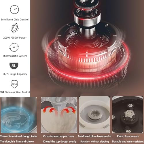 7L Stainless Steel Food Processor