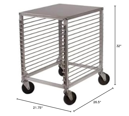 Winco 15-Tier Aluminum Sheet Pan Rack - Image 4
