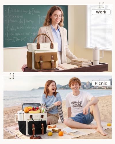 LOVEVOOK Insulated Lunch Box Women, Large Adult Lunch Bag Teacher Work