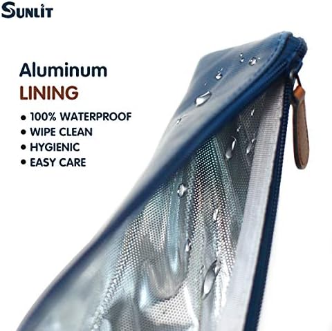 Sunlit 100% Waterproof Wipe Clean Hygienic Carrying Case/Pouch for