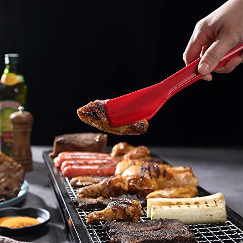 Mu&Ti Silicone Kitchen Tongs, 2-in-1, 11 In