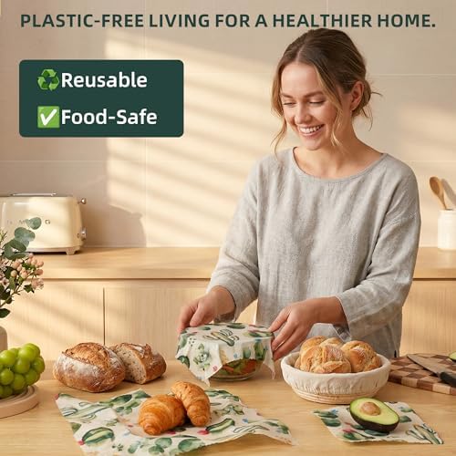 Cactus Beeswax Wraps, S/M/L, 3 Pack