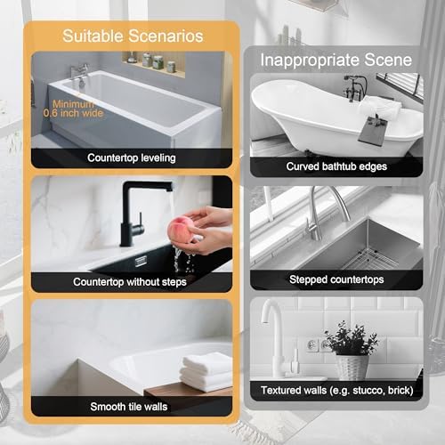 Mofason Silicone Shower Splash Guard - Bathtub Corner Water Guard