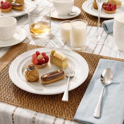 KINGSTONE 4 Piece Teaspoons Set, 18/10 Stainless Steel Spoons