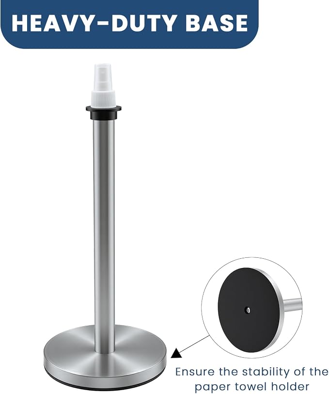 2 in 1 Paper Towel Holder with Spray Bottle, Countertop Paper Towel Holder with - Image 6