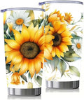 Pandance Sunflower Gifts for Women, 20 oz Sunflower Tumbler Cup Travel