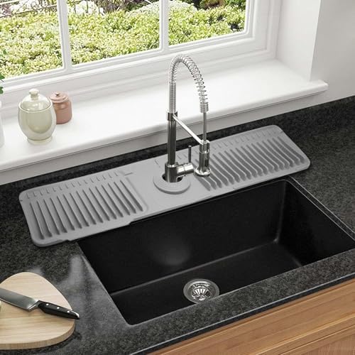 24 Inch Silicone Faucet Mat, 6°Slope