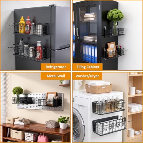 Heavy Duty Magnetic Storage Basket, 5KG Load-Bearing
