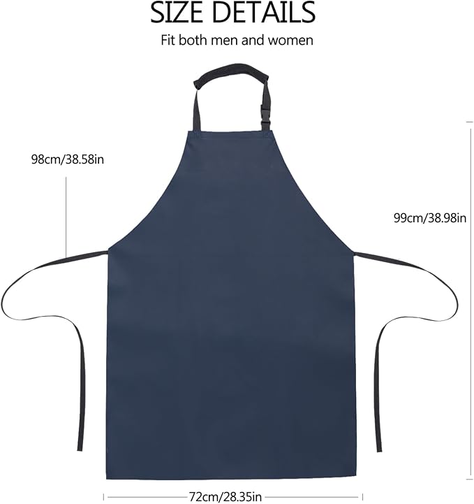 Homsolver 2 Pack Waterproof Rubber Aprons, Heavy Duty Butcher - Image 4