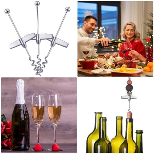 Filltouch 15 Pcs Travel Corkscrew Wine Opener Beaded Handle for Bar