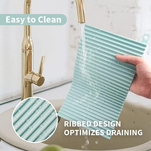 5pack Dish Drying Mat for Kitchen Counter, Extra Small Eco-Friendly
