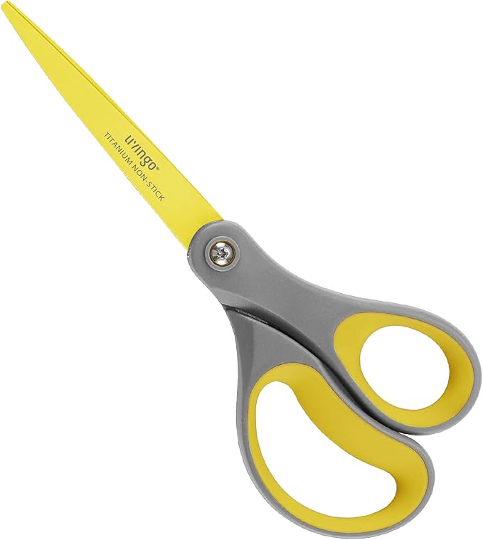 LIVINGO 8" 2 Pack Scissors, Titanium Coated Sharp Stainless Steel Non-stick - Image 3