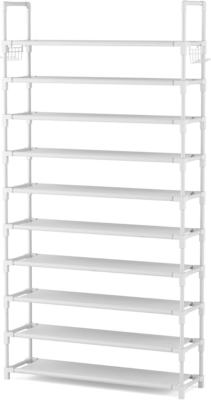 VTRIN 10 Tiers Shoe Rack Tall Large Capacity Wide Shoe Organizer Sturdy Shoe - Image 8