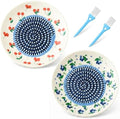 2 Pcs Premium Ceramic Garlic Grater Plate, 4.9'' Zester Grater