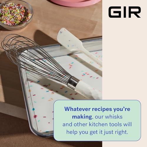 GIR 12-Wire Stainless Steel Balloon Whisk – Red