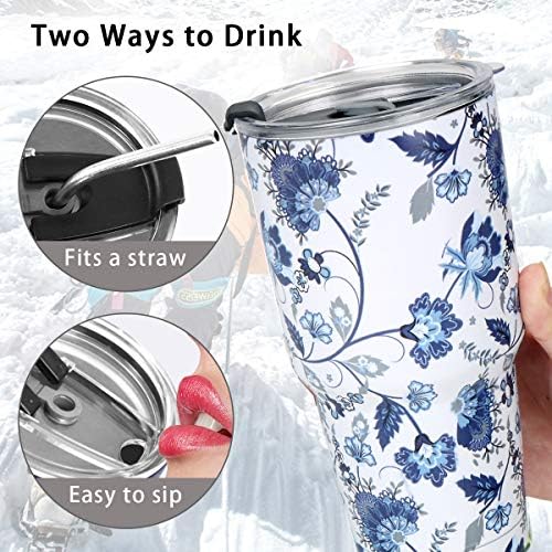 SYACOT 30oz Tumbler Double Wall Stainless Steel Vacuum Insulated