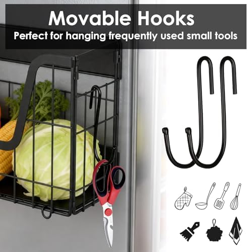 Saiveina Magnetic Fridge Shelf Organizer