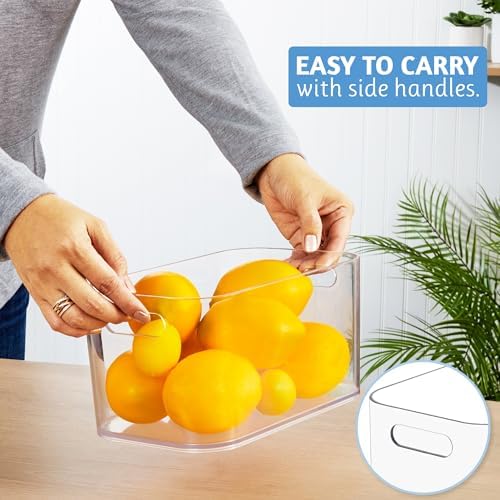STORi Bliss 10" x 6" Clear Pantry Organizer Bins, Set of 4