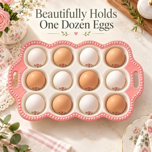 Ceramic Egg Holder, 12-Cup