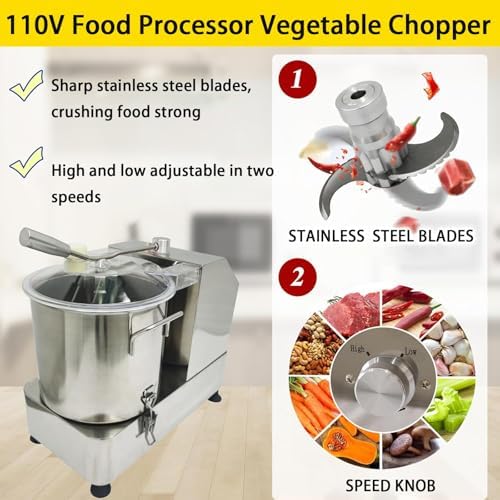 Stainless Steel Electric Vegetable Chopper, 1800W, 12L
