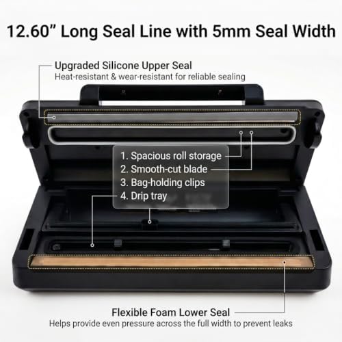 Double Pump Vacuum Sealer, 32cm Wide Heat Seal
