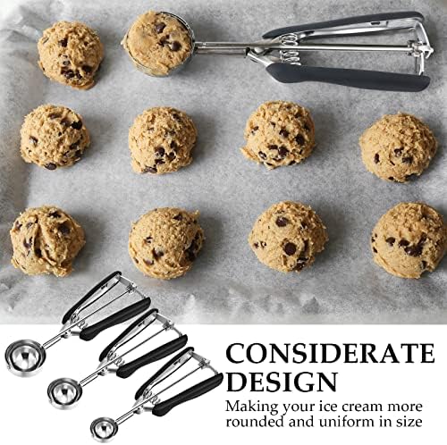 Yinder 4 Pcs Cookie Scoop Set Ice Cream Scooper Cookie Scoops for