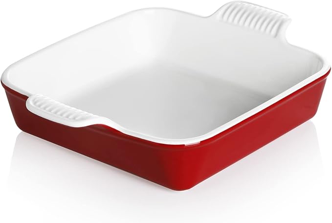 Sweejar Ceramic Baking Dish, 8 x 8 Cake Baking Pan by Sweejarco1949