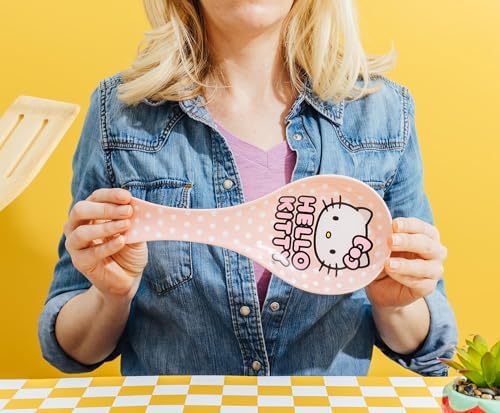 Sanrio Hello Kitty Polka Dots Ceramic Spoon Rest Holder | Kitchen