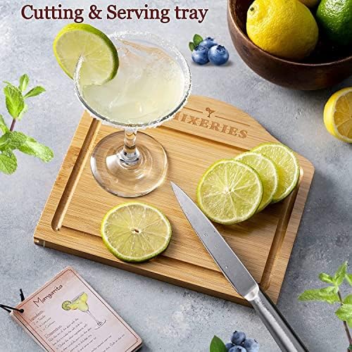Mixology Bartender Kit with Stand - 19 Piece Bar Set Cocktail Shaker